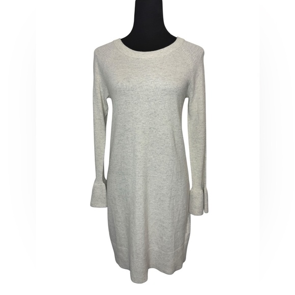 Banana Republic Long Bell Sleeve Dress Grey - Picture 2 of 11